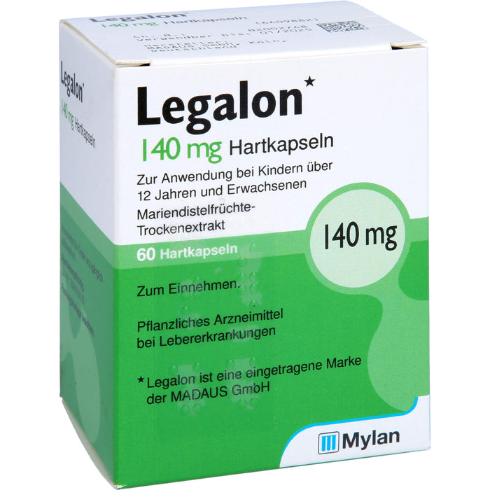Legalon 140 mg Hartkapseln bei Lebererkrankungen, 60 St. Kapseln