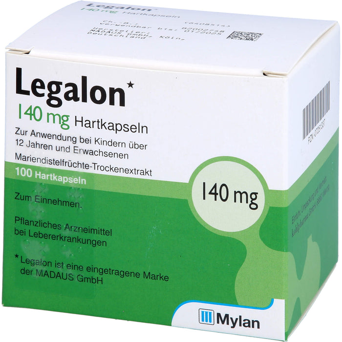 Legalon 140 kohlpharma Hartkapseln, 100 St HKP