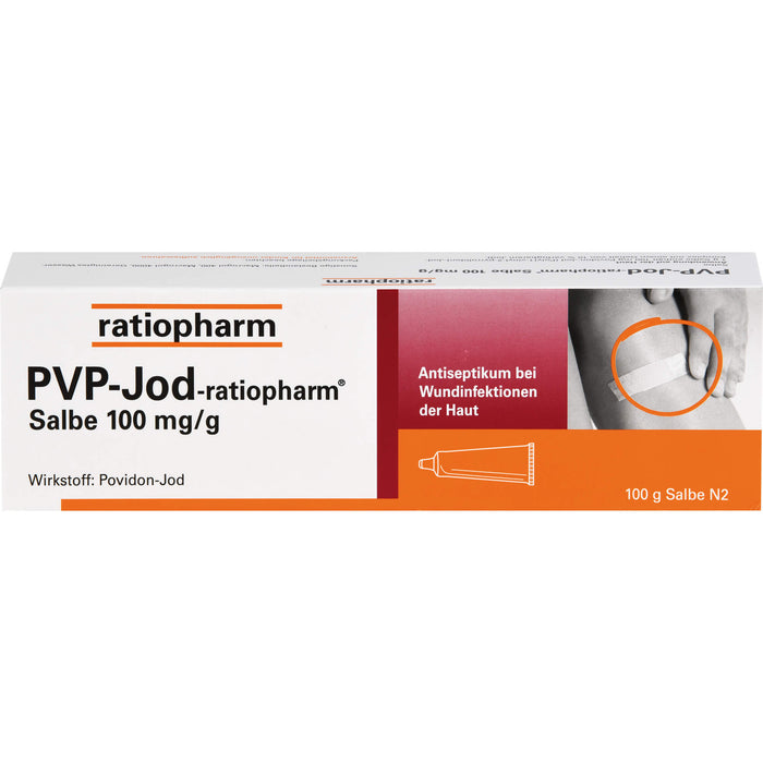 PVP-Jod-ratiopharm Salbe Antiseptikum bei Wundinfektionen der Haut, 100 g Salbe
