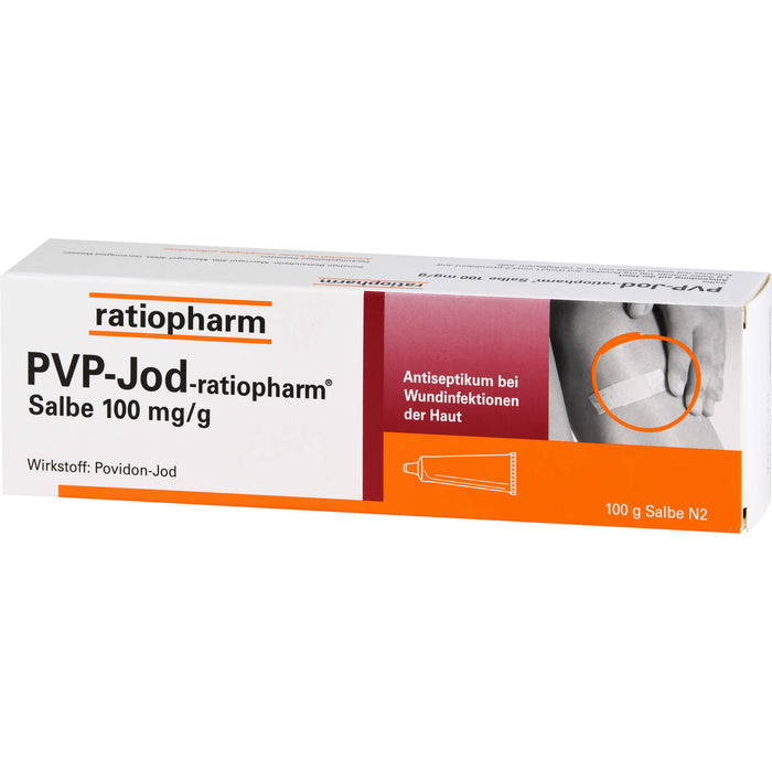 PVP-Jod-ratiopharm Salbe Antiseptikum bei Wundinfektionen der Haut, 100 g Salbe