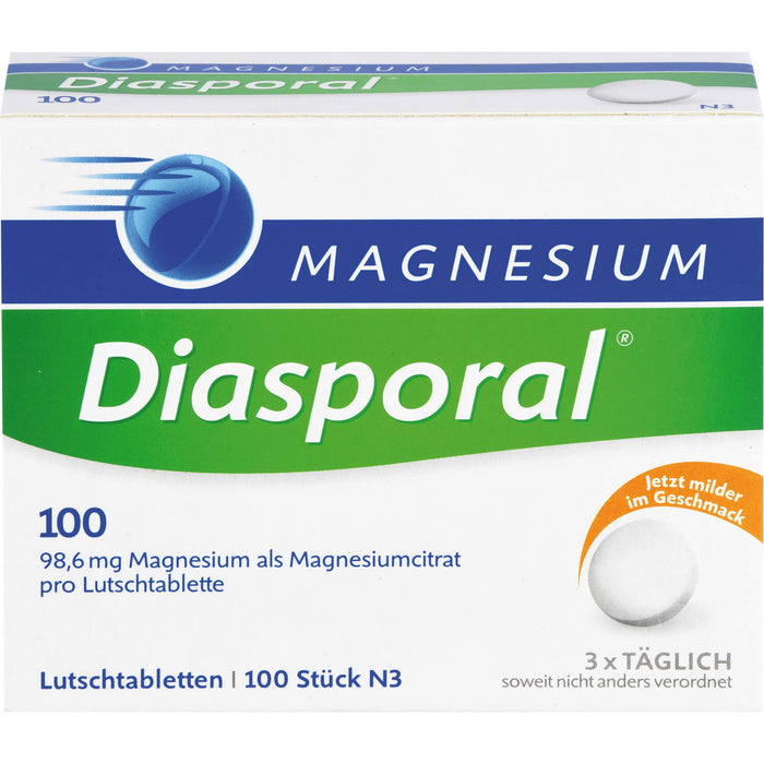 Magnesium Diasporal 100 Lutschtabletten, 100 St. Tabletten