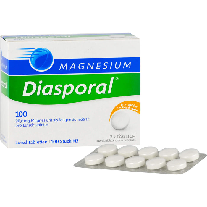 Magnesium Diasporal 100 Lutschtabletten, 100 St. Tabletten