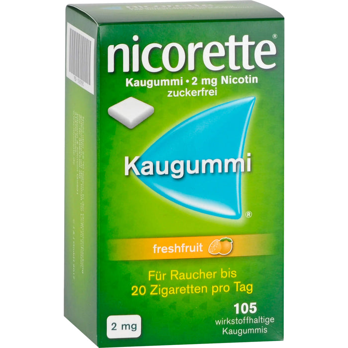 nicorette Kaugummi freshfruit 2 mg Reimport Pharma Gerke, 105 St. Kaugummi
