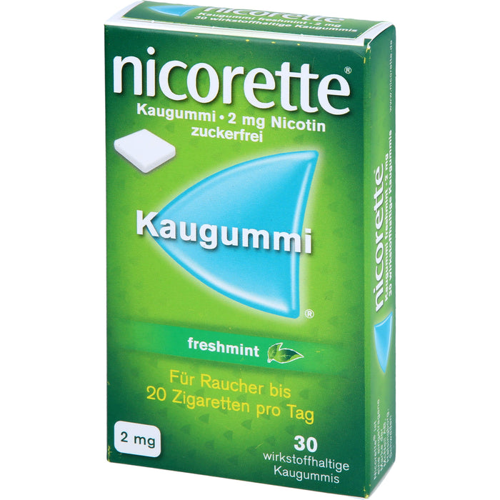 Nicorette 2mg Freshmint Gerke Kaugummi, 30 St KGU