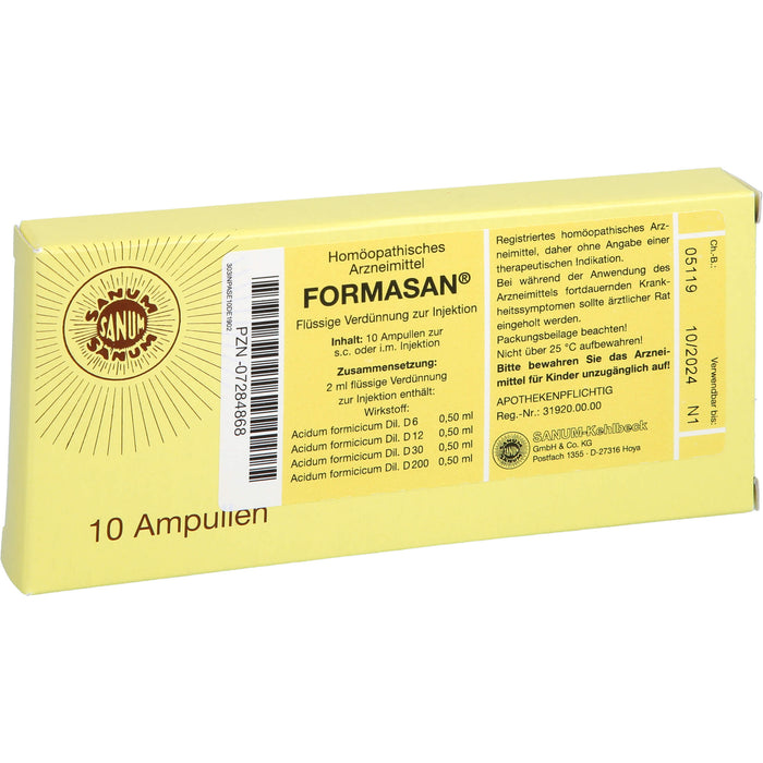 Formasan Injektion Amp., 10X2 ml AMP