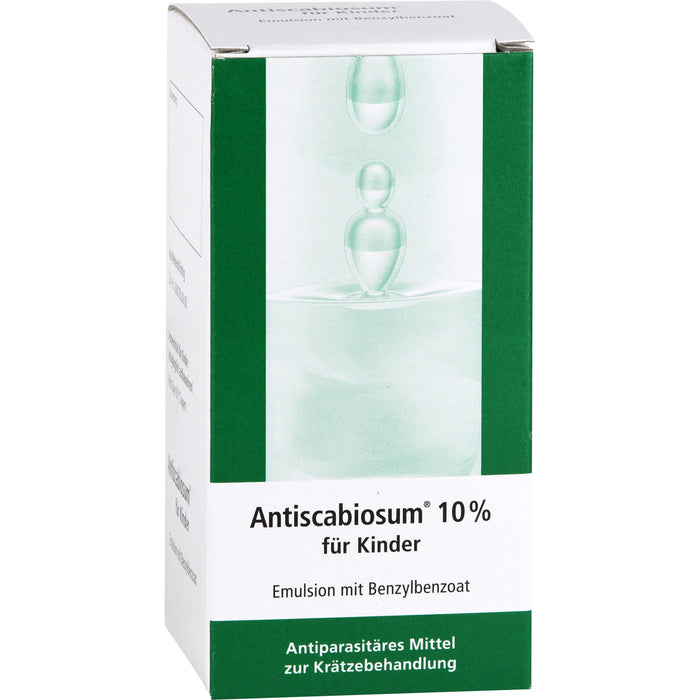 Antiscabiosum 10 % für Kinder Emulsion gegen Krätze, 200 g Lösung