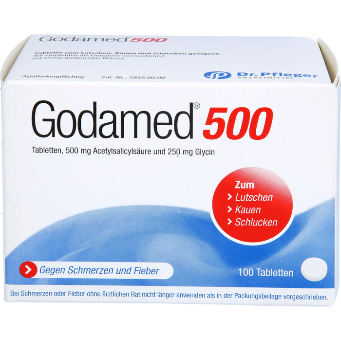 Godamed 500 Tabletten gegen Schmerzen und Fieber, 100 St. Tabletten