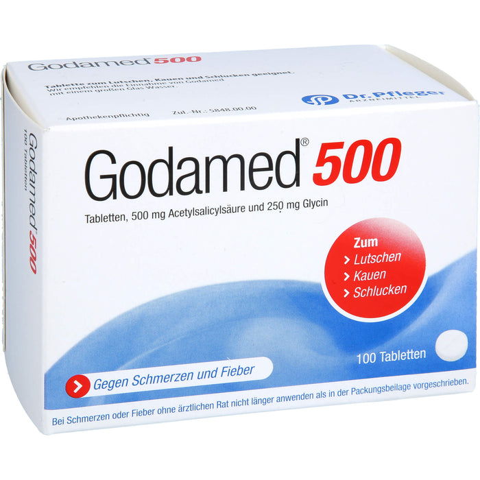 Godamed 500 Tabletten gegen Schmerzen und Fieber, 100 St. Tabletten