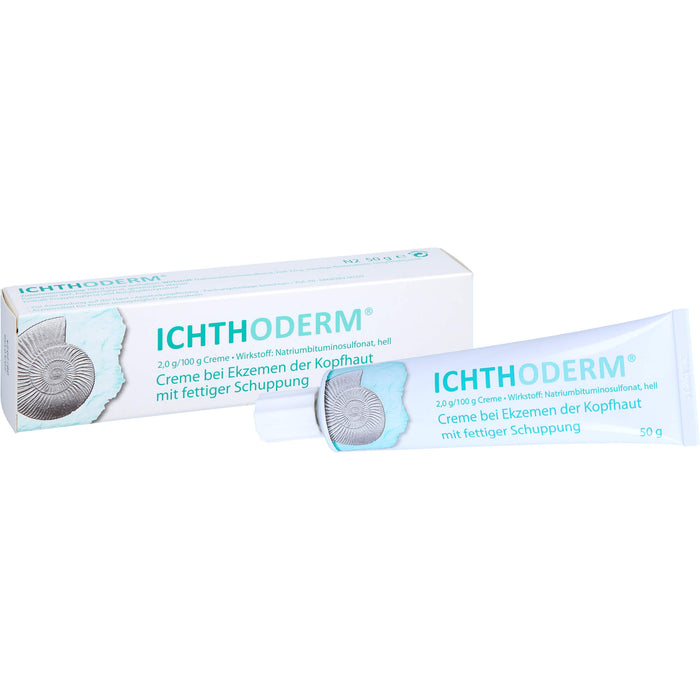 Ichthoderm Creme bei Kopfhautentzündungen, 50 g Creme