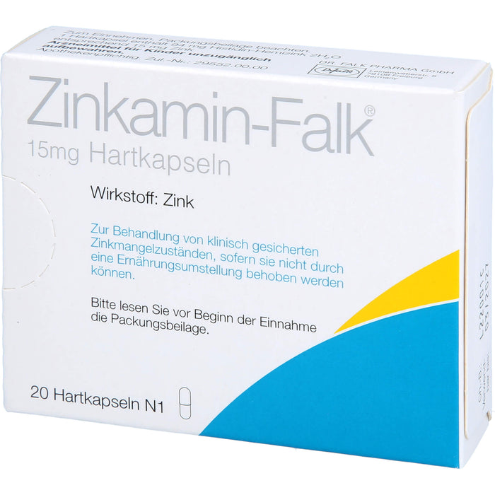 Zinkamin-Falk 15 mg Hartkaps., 20 St HKP