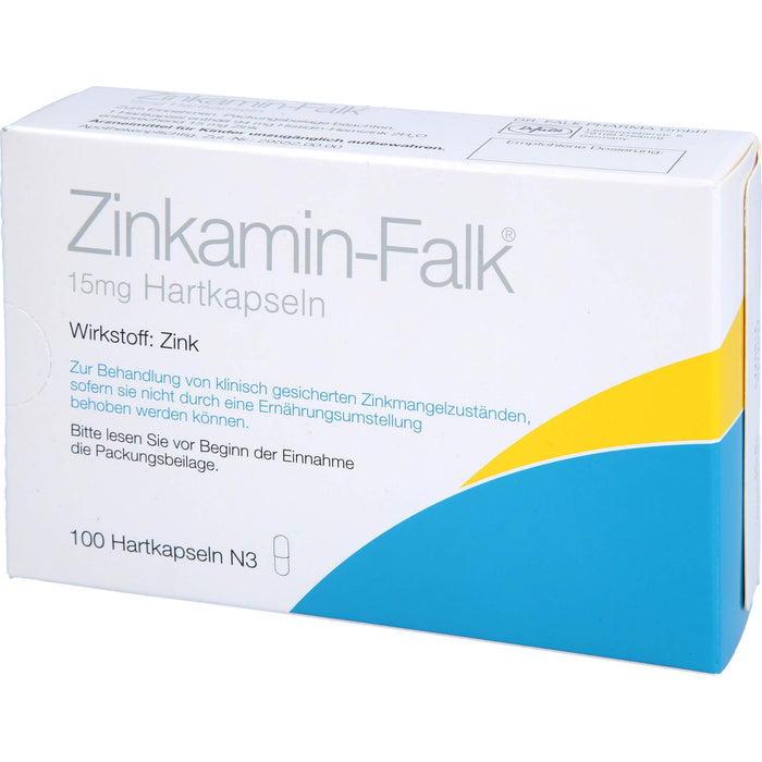 Zinkamin-Falk 15 mg Hartkapseln, 100 St. Kapseln