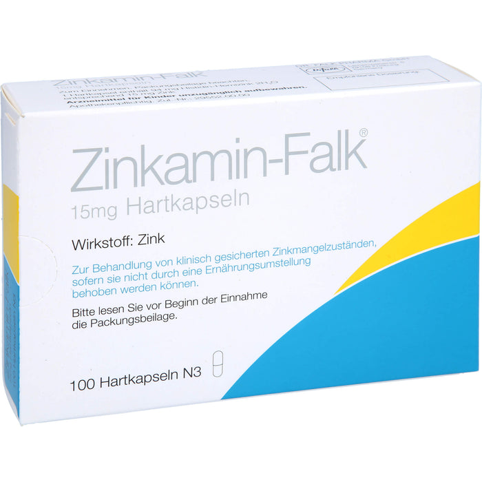 Zinkamin-Falk 15 mg Hartkapseln, 100 St. Kapseln