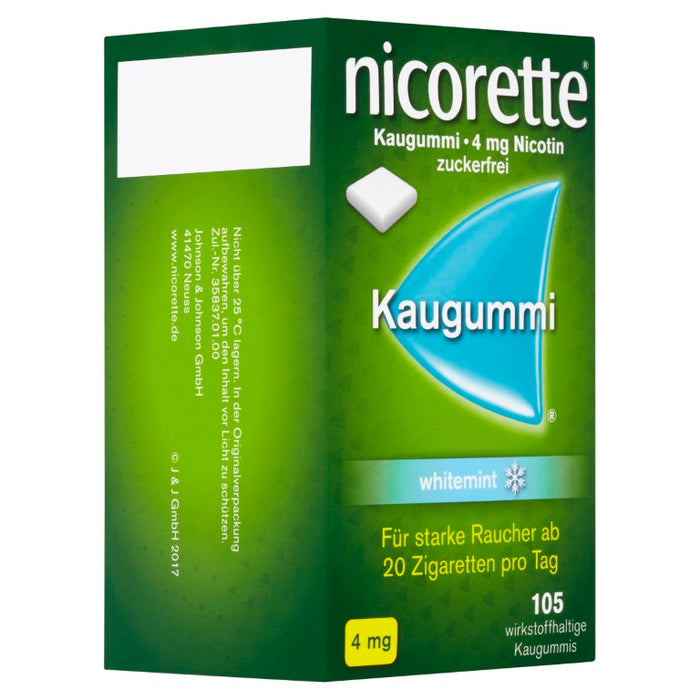 Nicorette whitemint 4 mg Kaugummi, 105 St. Kaugummi