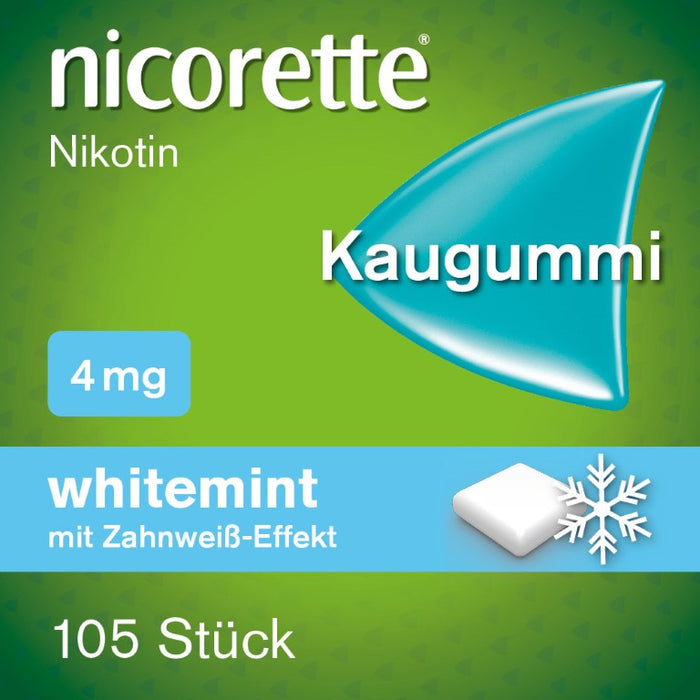 Nicorette whitemint 4 mg Kaugummi, 105 St. Kaugummi