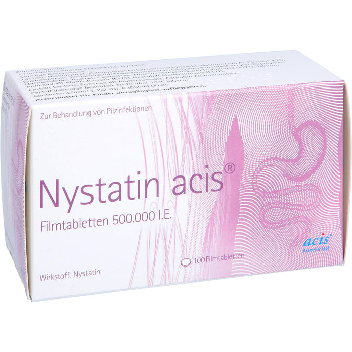 Nystatin acis Filmtabletten, 100 St. Tabletten