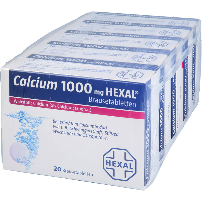 Calcium 1000 mg HEXAL Brausetabletten, 100 St. Tabletten