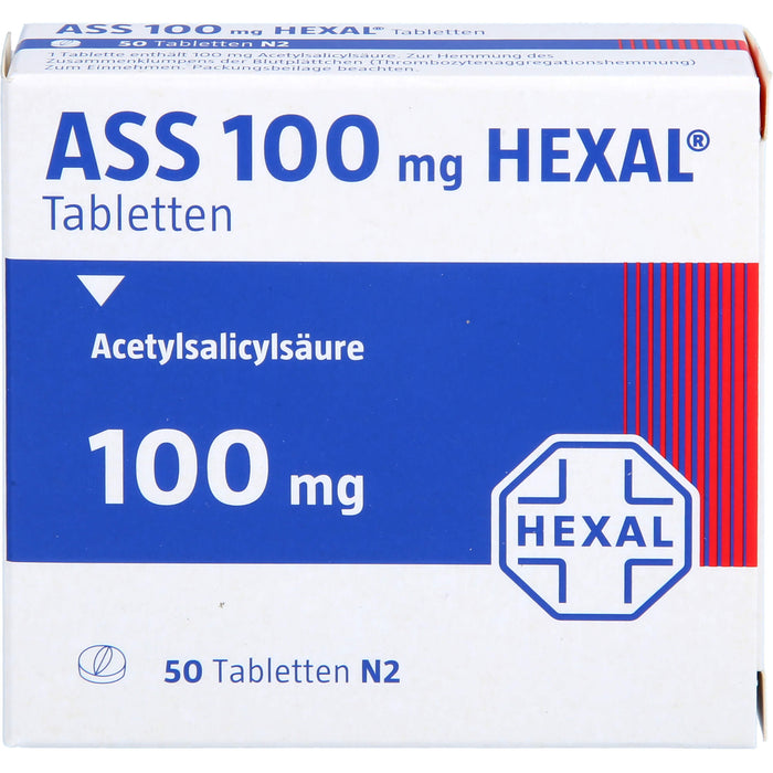ASS 100 mg HEXAL Tabletten, 50 St. Tabletten