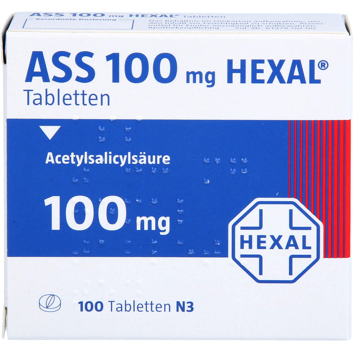 ASS 100 mg HEXAL Tabletten, 100 St. Tabletten