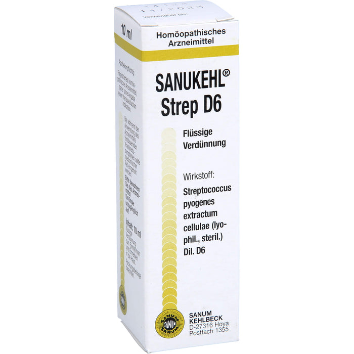 Sanukehl Strep D 6 Tropfen, 10 ml Lösung