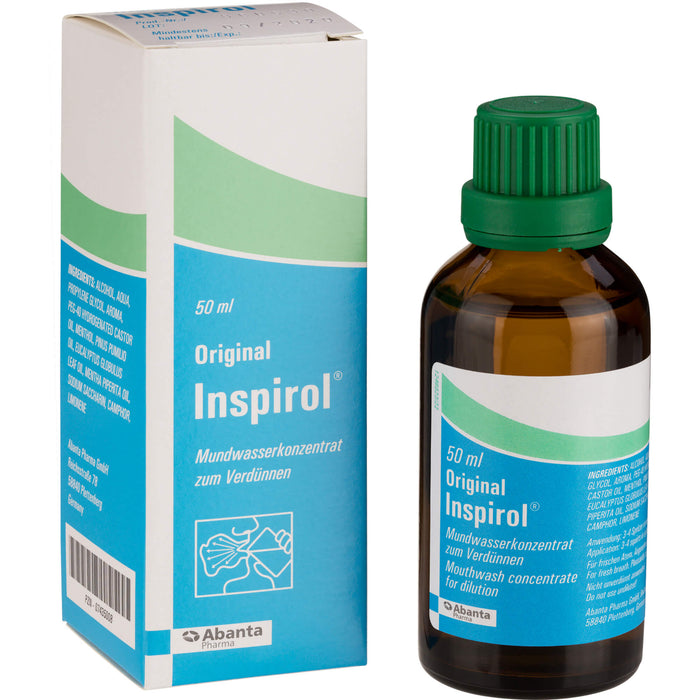 Inspirol Original Mundwasserkonzentrat zur natürlichen Pflege der Mundschleimhaut, 50 ml Lösung