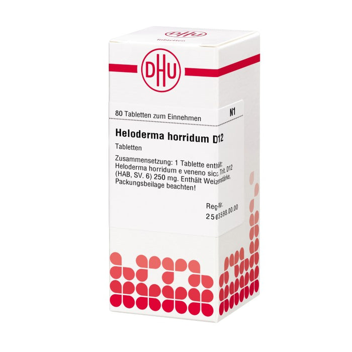 DHU Heloderma horridum D12 Tabletten, 80 St. Tabletten