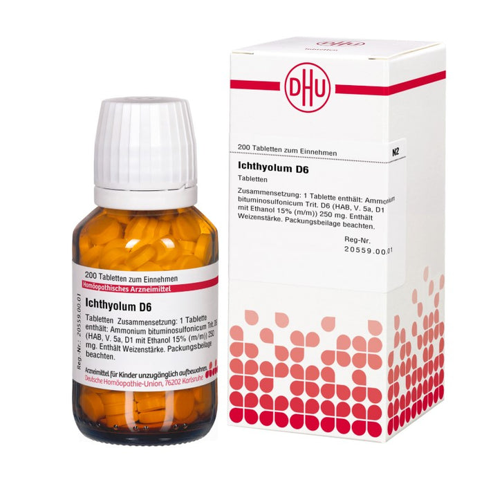 DHU Ichthyolum D6 Tabletten, 200 St. Tabletten