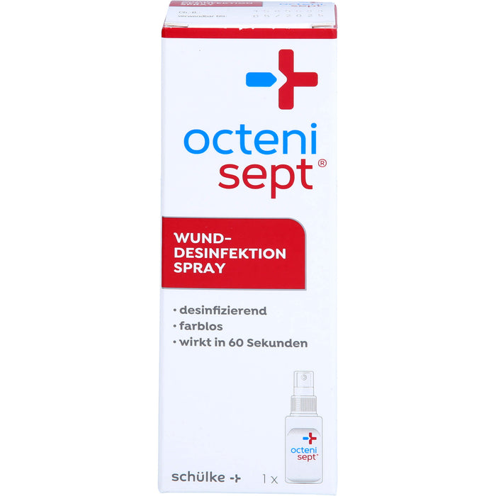octenisept Wund-Desinfektion Spray - schmerzfreies Antiseptikum zur Behandlung von akuten und chronischen Wunden, schützt vor Wundinfektionen, 50 ml Lösung