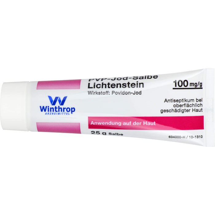 ZENTIVA PVP-Jod-Salbe Lichtenstein 100 mg/g, 25 g Salbe