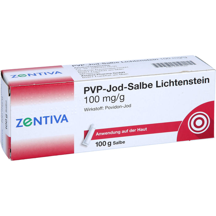 ZENTIVA PVP-Jod-Salbe Lichtenstein 100 mg / g, 100 g Salbe
