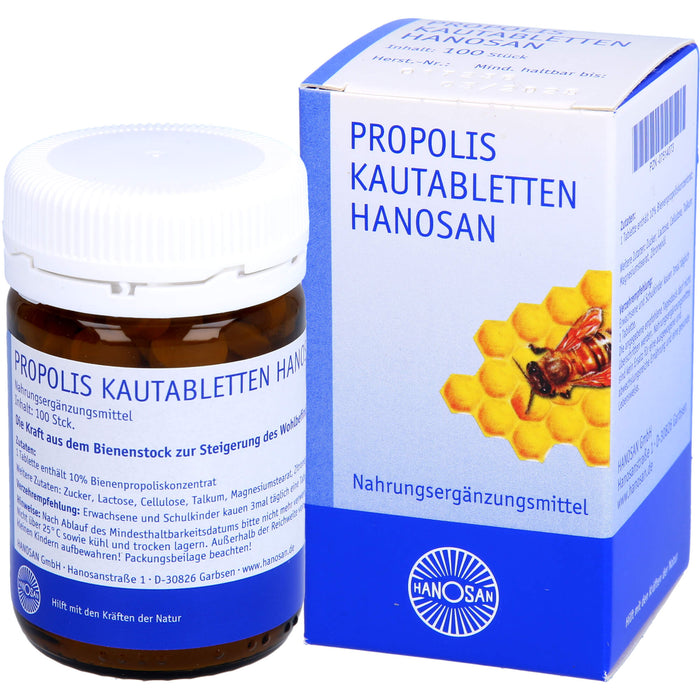 Propolis Kautabletten HANOSAN, 100 St. Tabletten