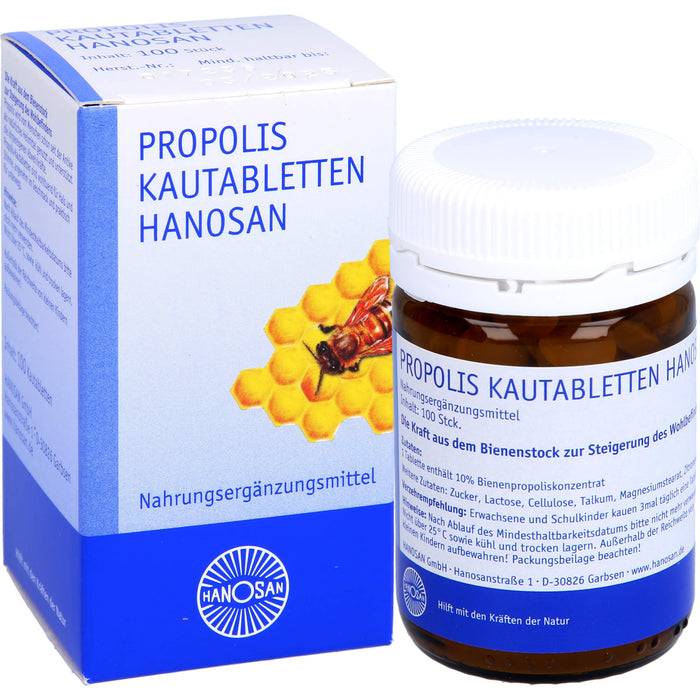 Propolis Kautabletten HANOSAN, 100 St. Tabletten