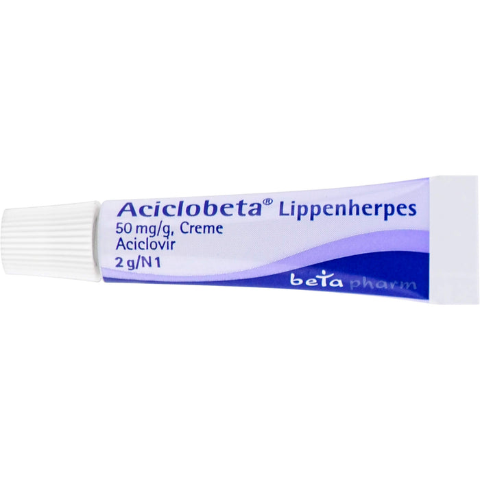 Aciclobeta Lippenherpes Creme, 2 g Creme