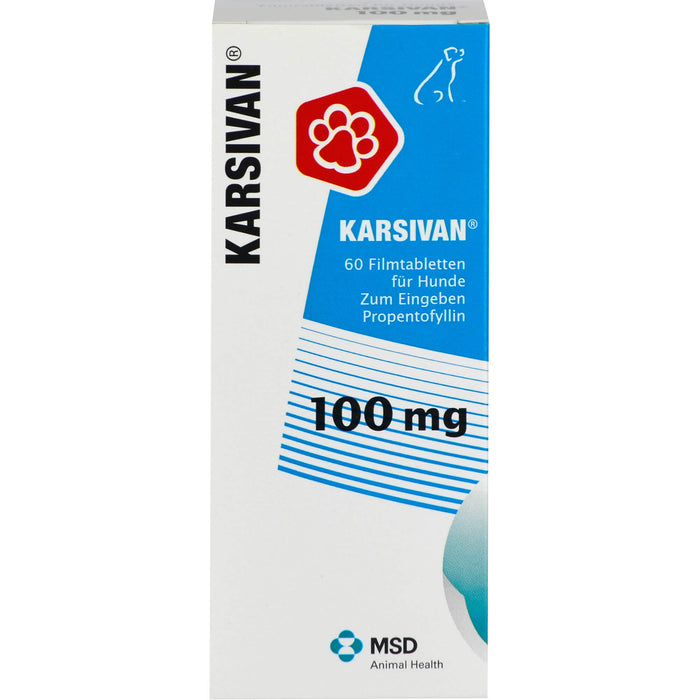 KARSIVAN 100 mg Filmtabletten für Hunde, 60 St. Tabletten