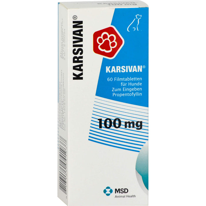 KARSIVAN 100 mg Filmtabletten für Hunde, 60 St. Tabletten