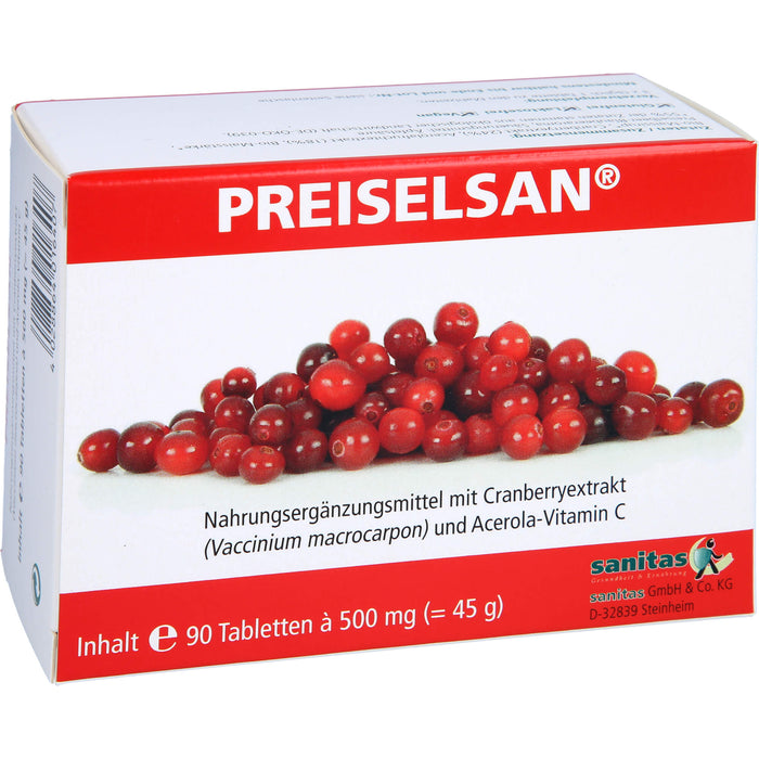 PREISELSAN mit Cranberryextrakt Tabletten, 90 St. Tabletten