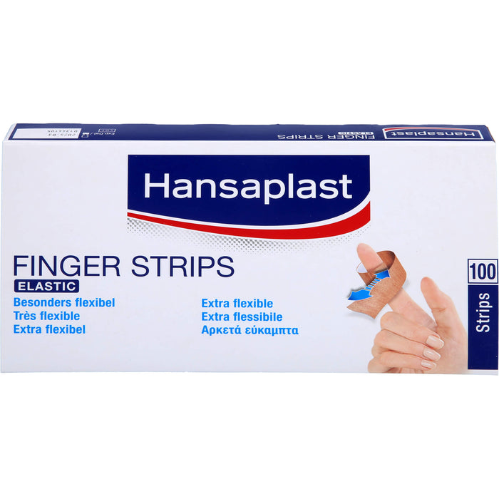 Hansaplast Finger Strips Elastic besonders flexibel Pflaster, 100 St. Pflaster