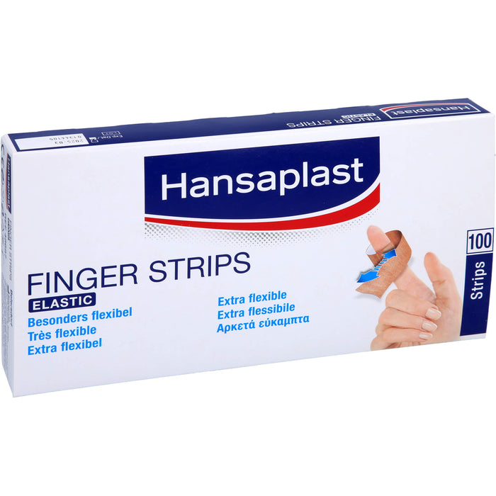 Hansaplast Finger Strips Elastic besonders flexibel Pflaster, 100 St. Pflaster
