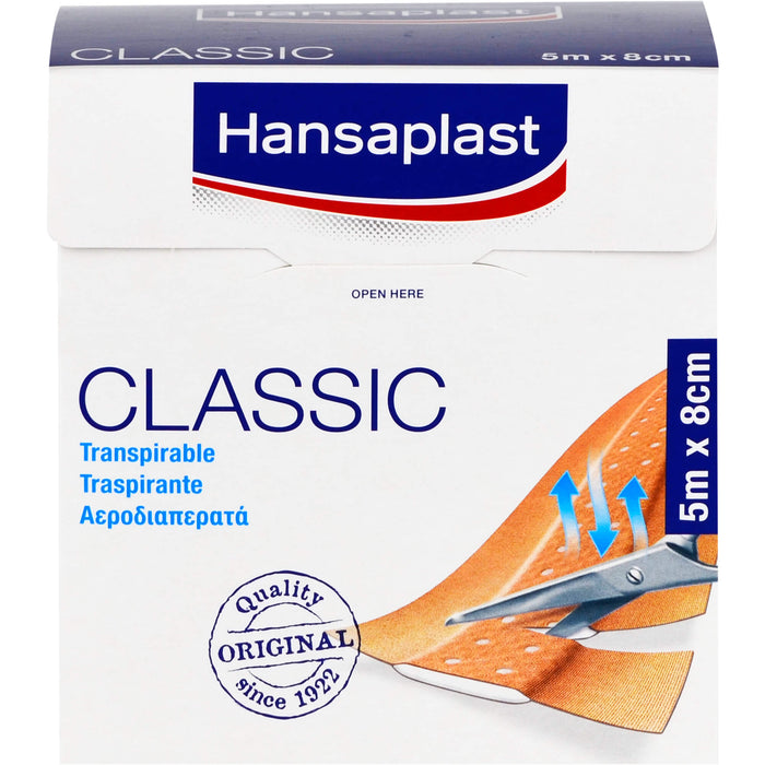 Hansaplast Classic 5 m x 8 cm Pflaster, 1 St. Pflaster