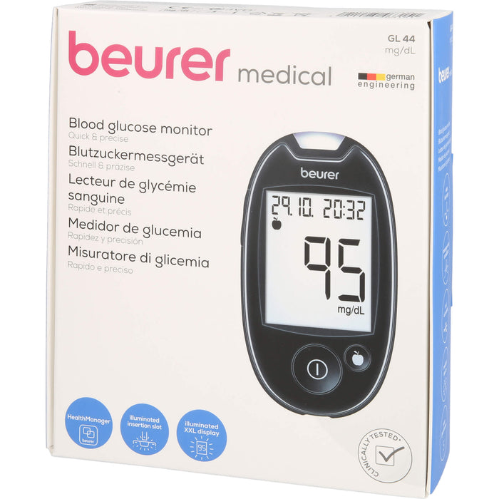 Beurer GL44 Blutzuckermessgerät mg/dl, 1 St