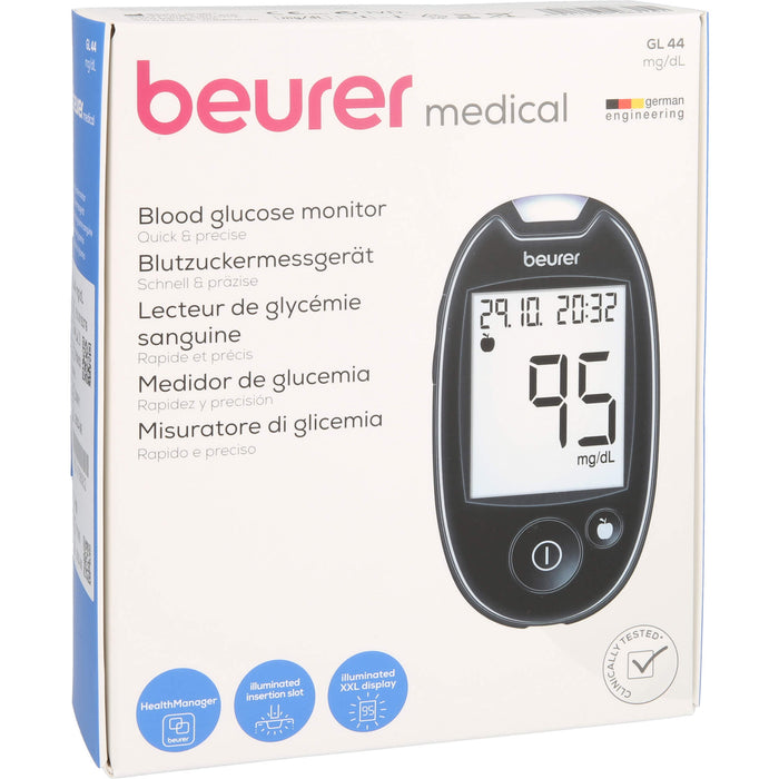 Beurer GL44 Blutzuckermessgerät mg/dl, 1 St