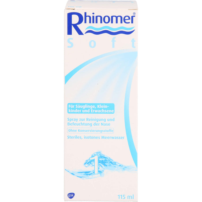 Rhinomer 1 Soft Lösung zur Reinigung und Befeuchtung der Nase, 115 ml Lösung