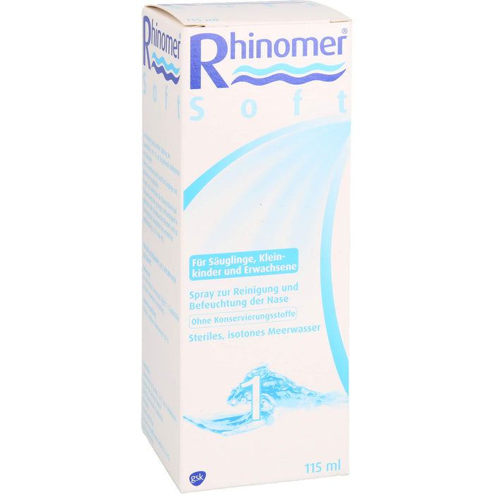 Rhinomer 1 Soft Lösung zur Reinigung und Befeuchtung der Nase, 115 ml Lösung