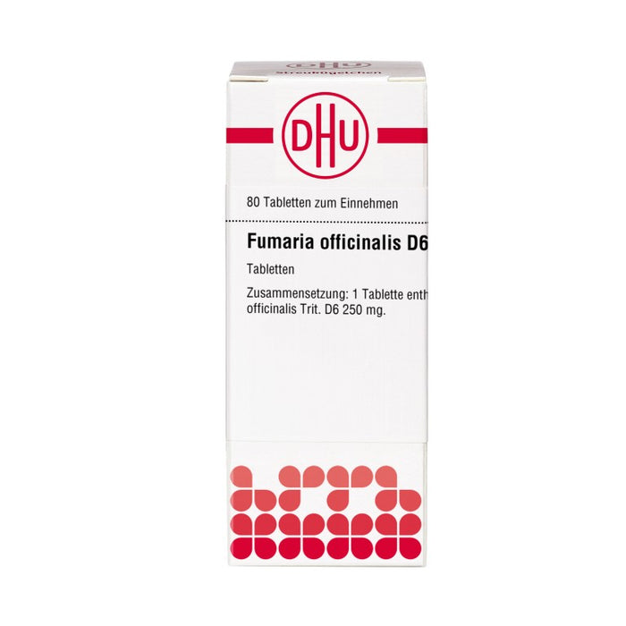 DHU Fumaria officinalis D6 Tabletten, 80 St. Tabletten