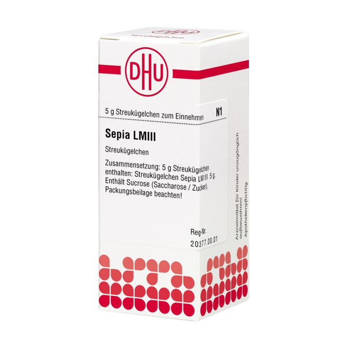 DHU Sepia LM III Streukügelchen, 5 g Globuli
