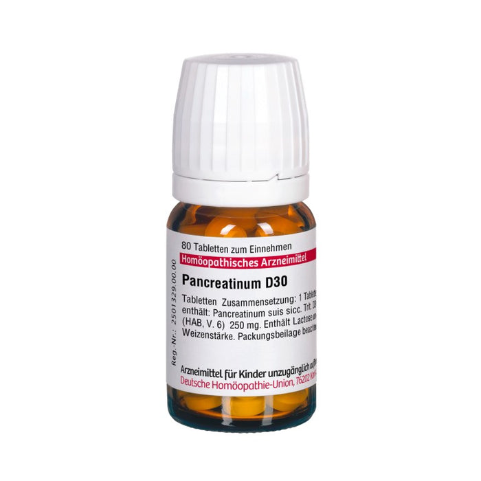 DHU Pancreatinum suis D30 Tabletten, 80 St. Tabletten