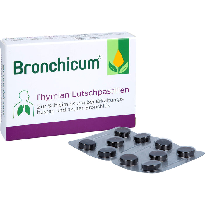 Bronchicum Thymian Lutschpastillen, 20 St. Tabletten