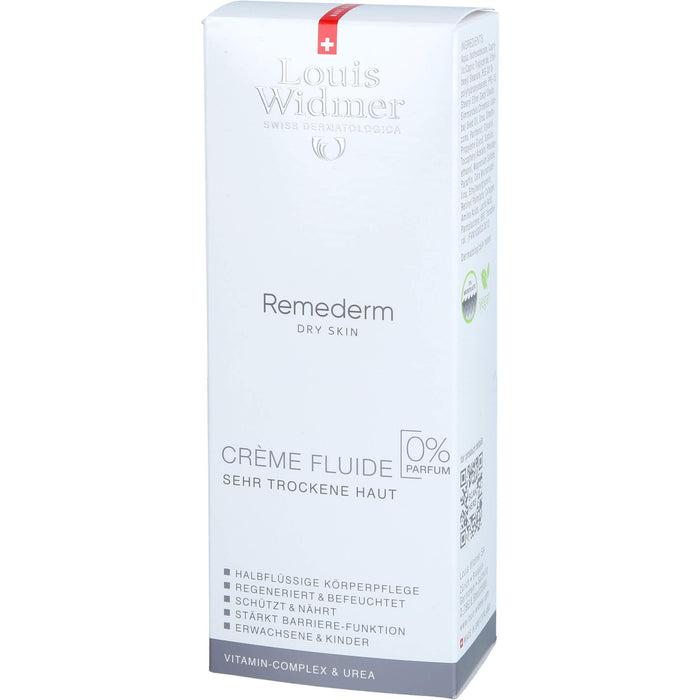 Widmer Remederm Creme Fluide unparfümiert für sehr trockene Haut, 200 ml Creme