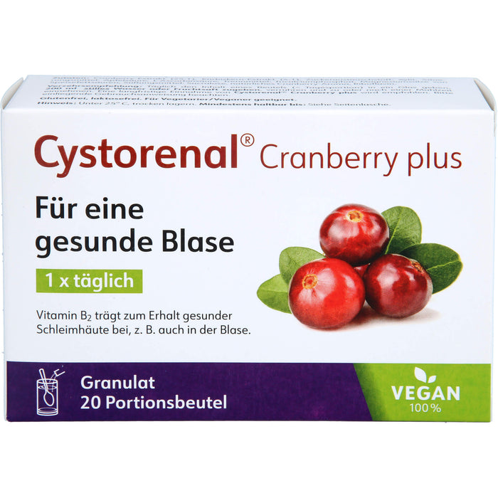 Cystorenal Cranberry plus, 20 St GRA