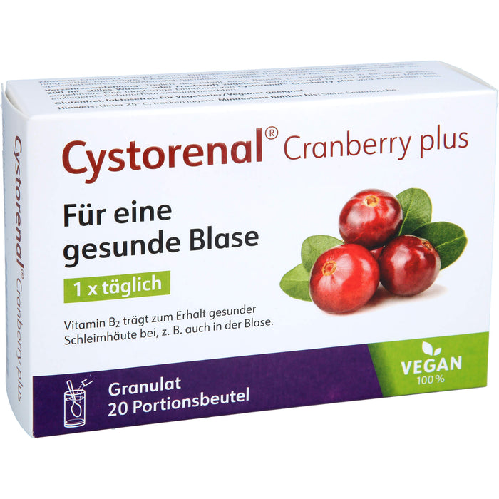 Cystorenal Cranberry plus, 20 St GRA