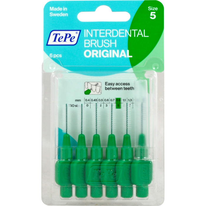 TePe ID Interdentalbürsten Grün 0,8mm, 5 St. Interdentalbürsten